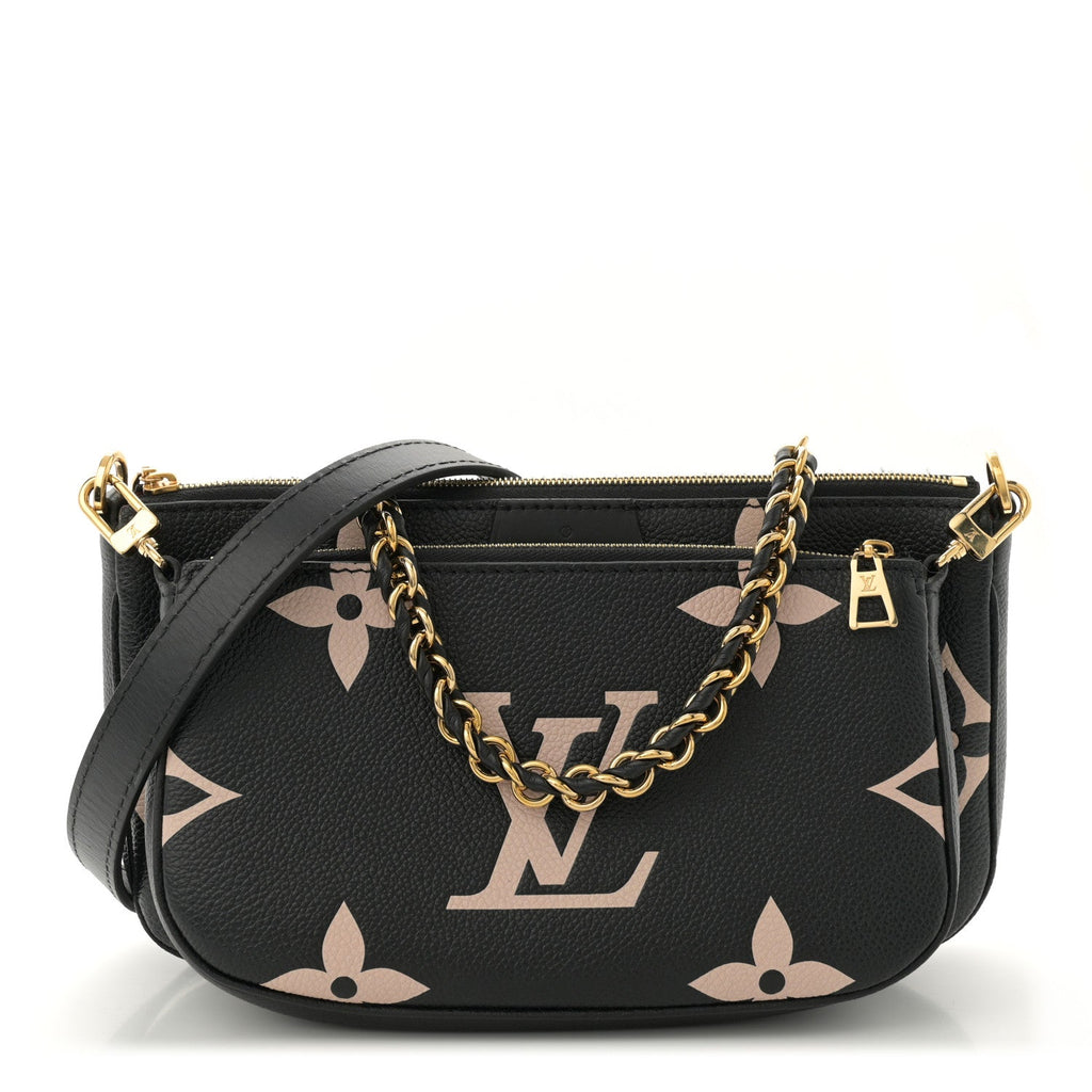 Empreinte Monogram Giant Multi Pochette Accessories Black Beige