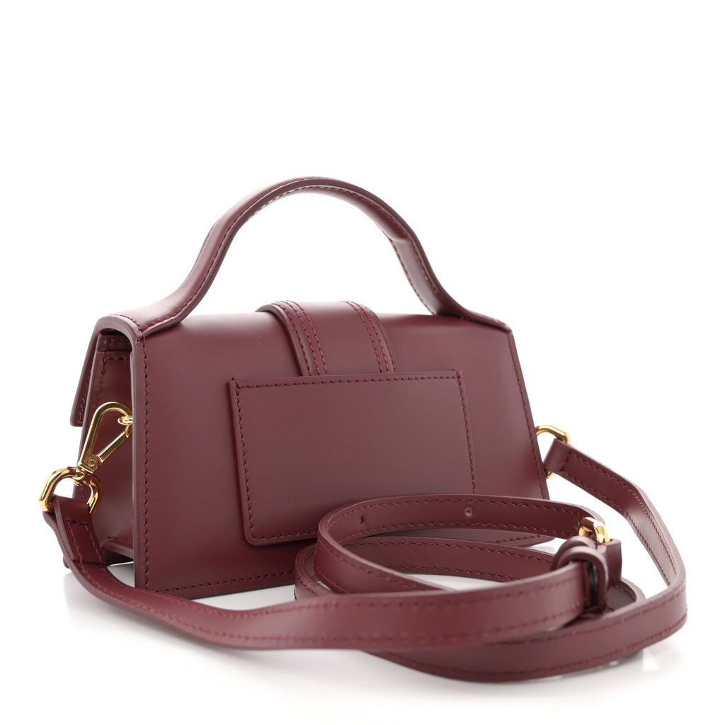 Smooth Calfskin Le Bambino Dark Burgundy