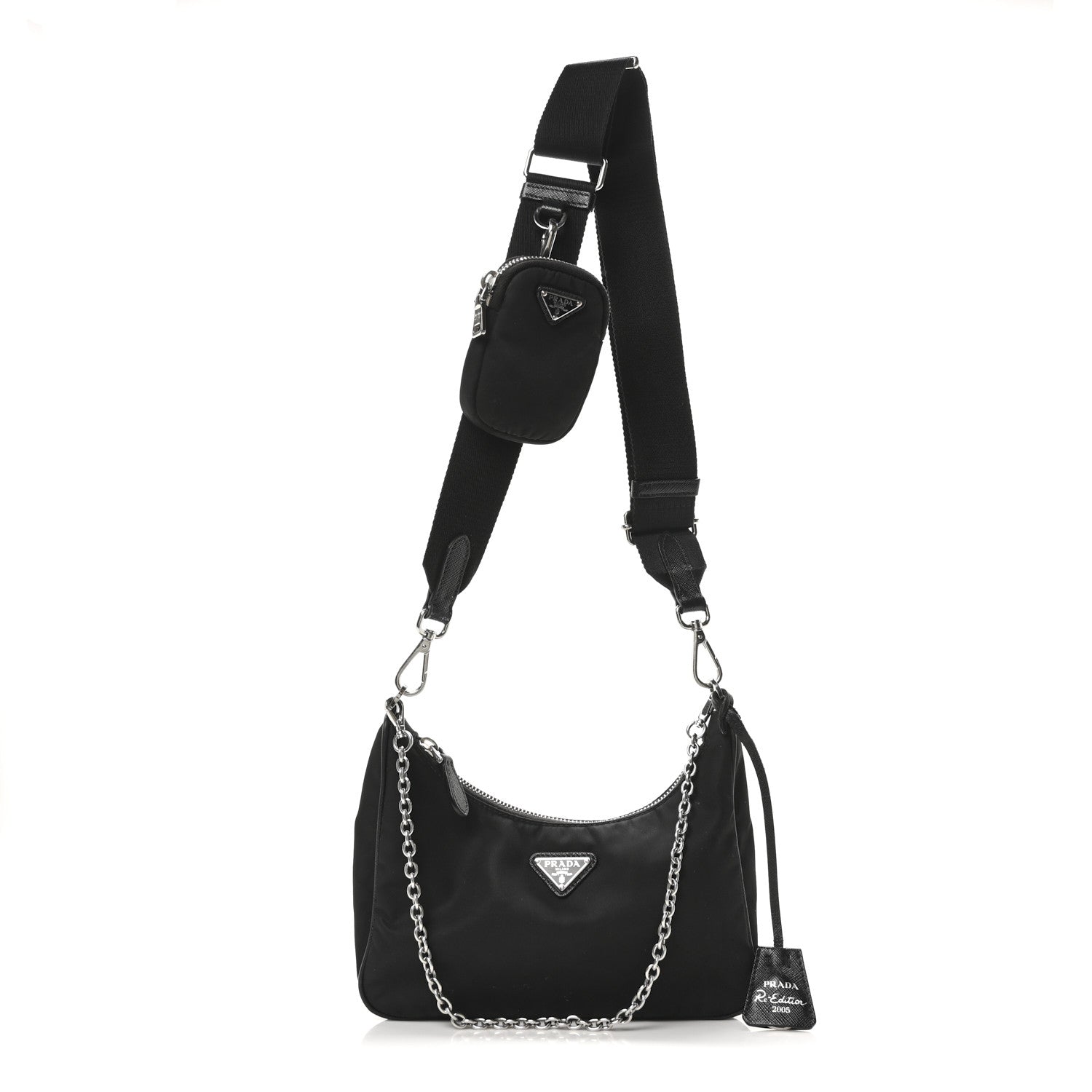 Nylon Re-Edition 2005 Shoulder Bag Black