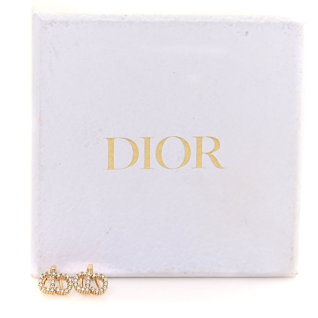 Crystal Clair D Lune Clip On Earrings Gold