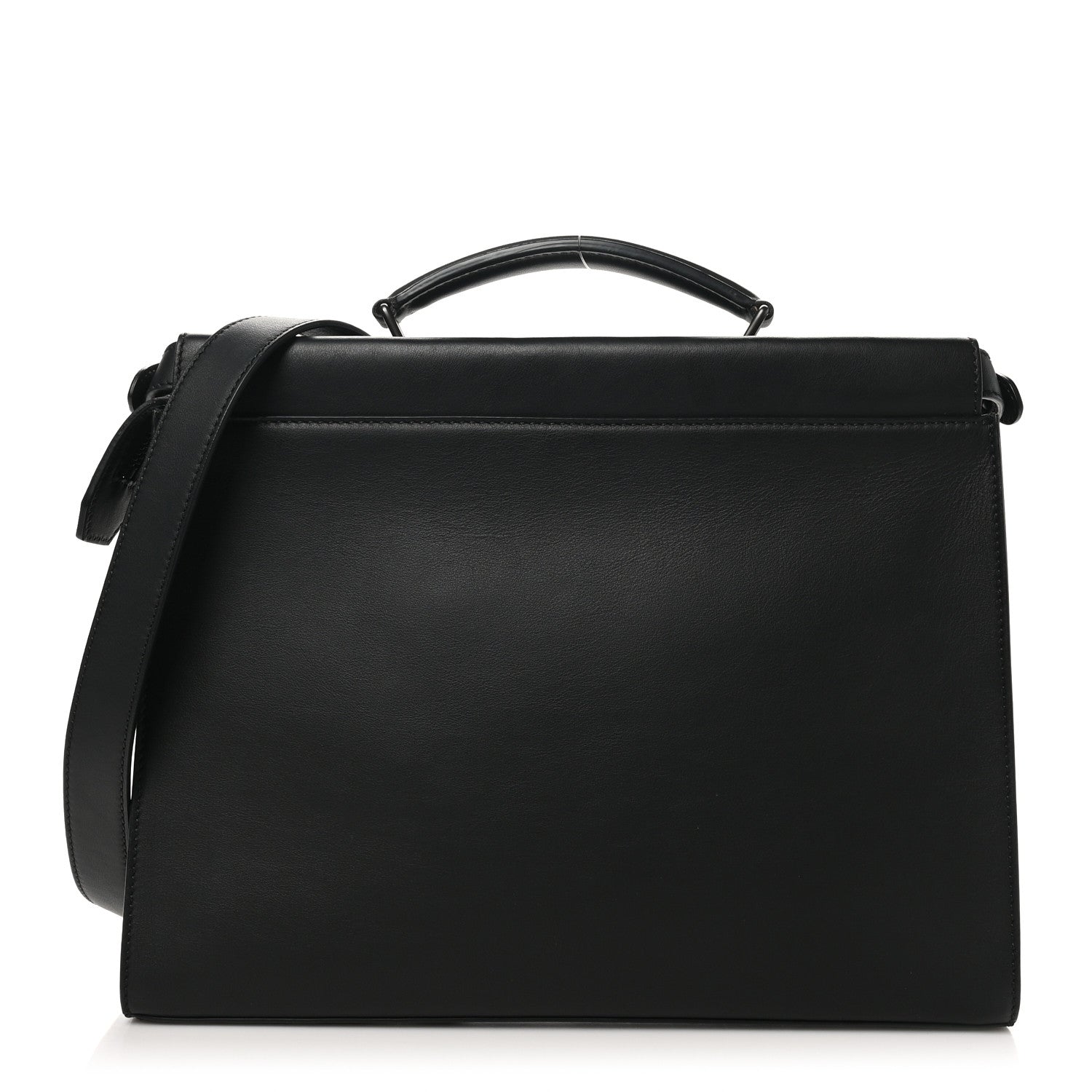 Vitello Grace Opaco Metal Monster Eyes Large Peekaboo Iconic Fit Satchel Black
