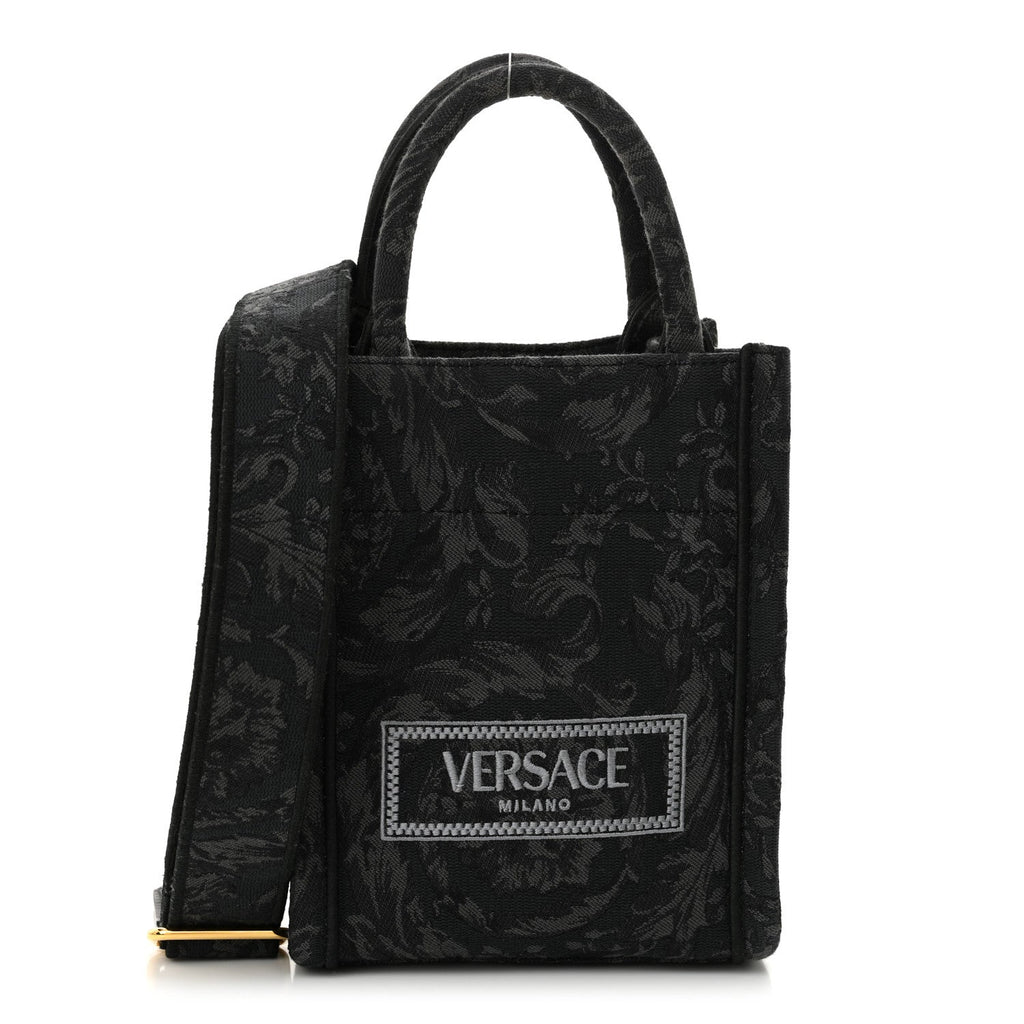 Jacquard Barocco Mini Athena Tote Black