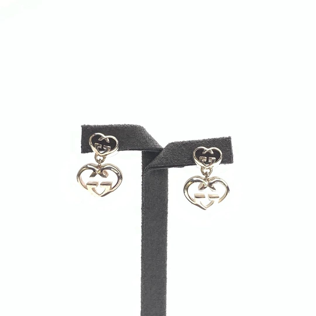 Gucci Love Britt Double Heart Earrings
