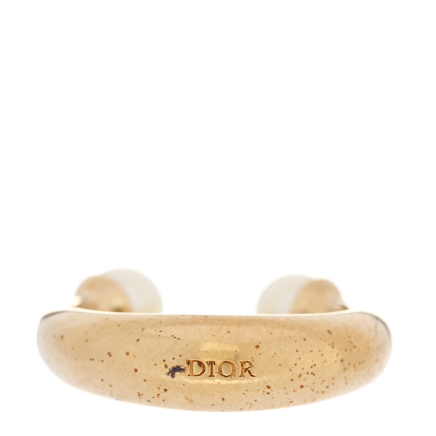 Metal Pearl Ring Gold 53 6.5