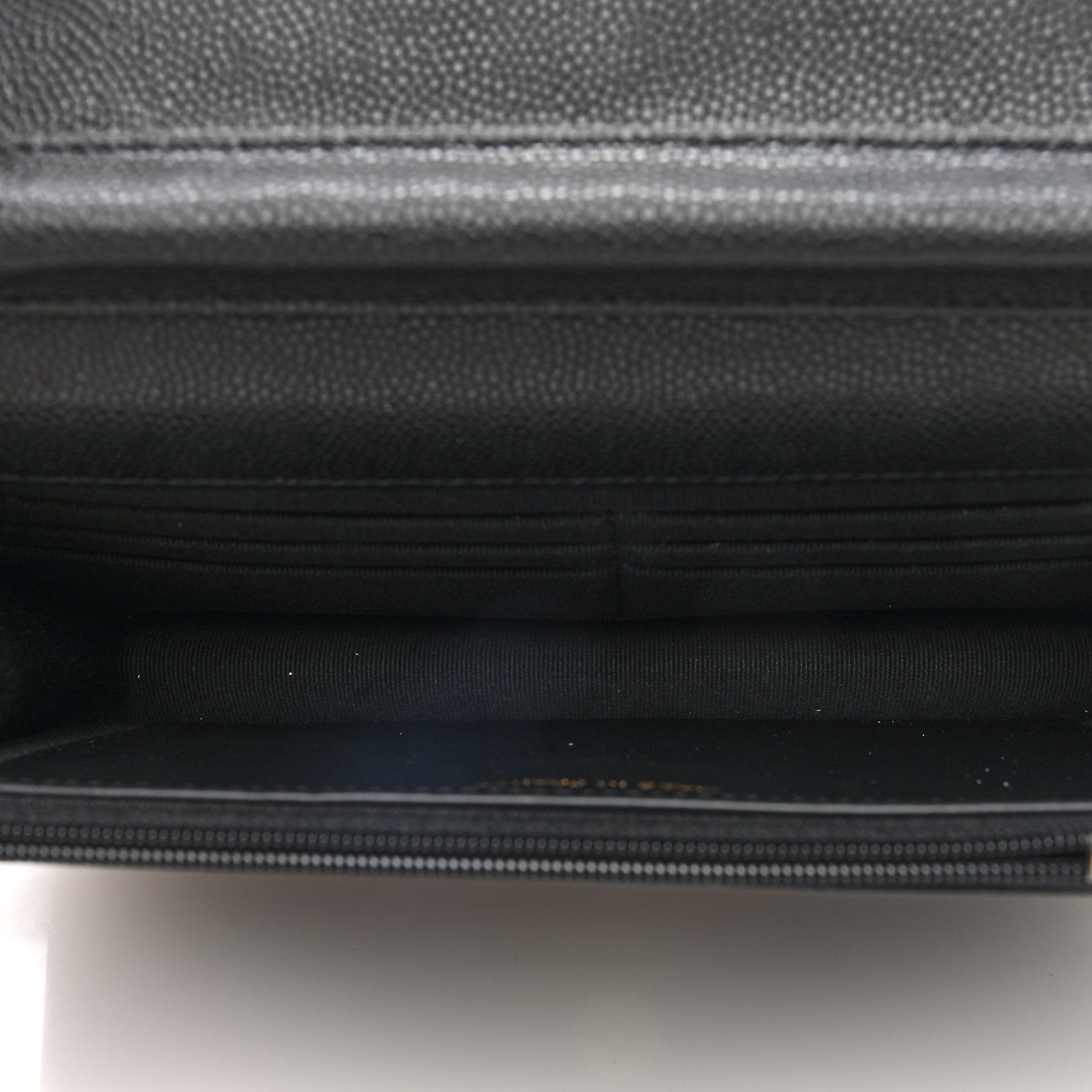 Caviar Quilted Crystal CC Wallet On Chain WOC Black