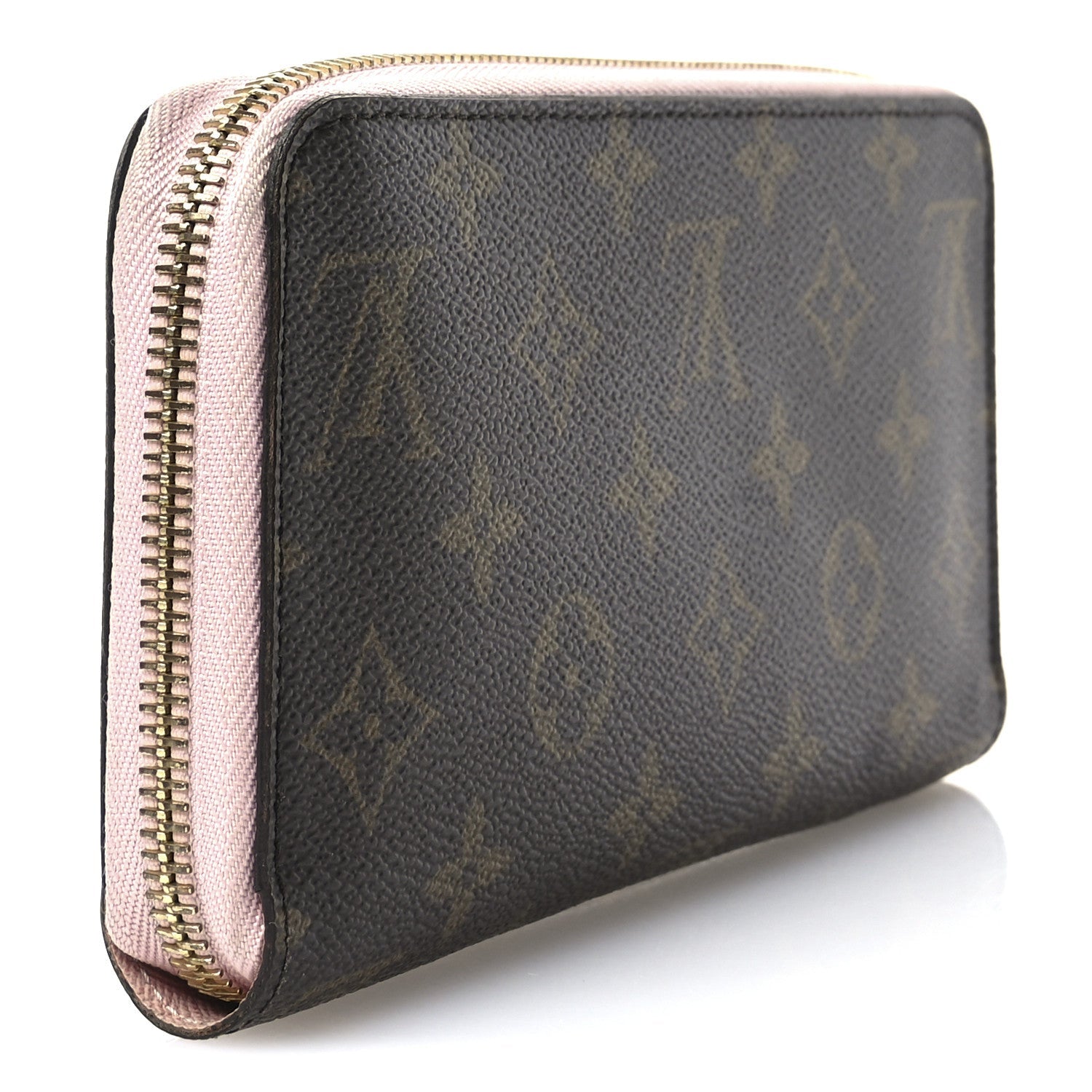 Monogram Pompon Zippy Wallet Rose Ballerine