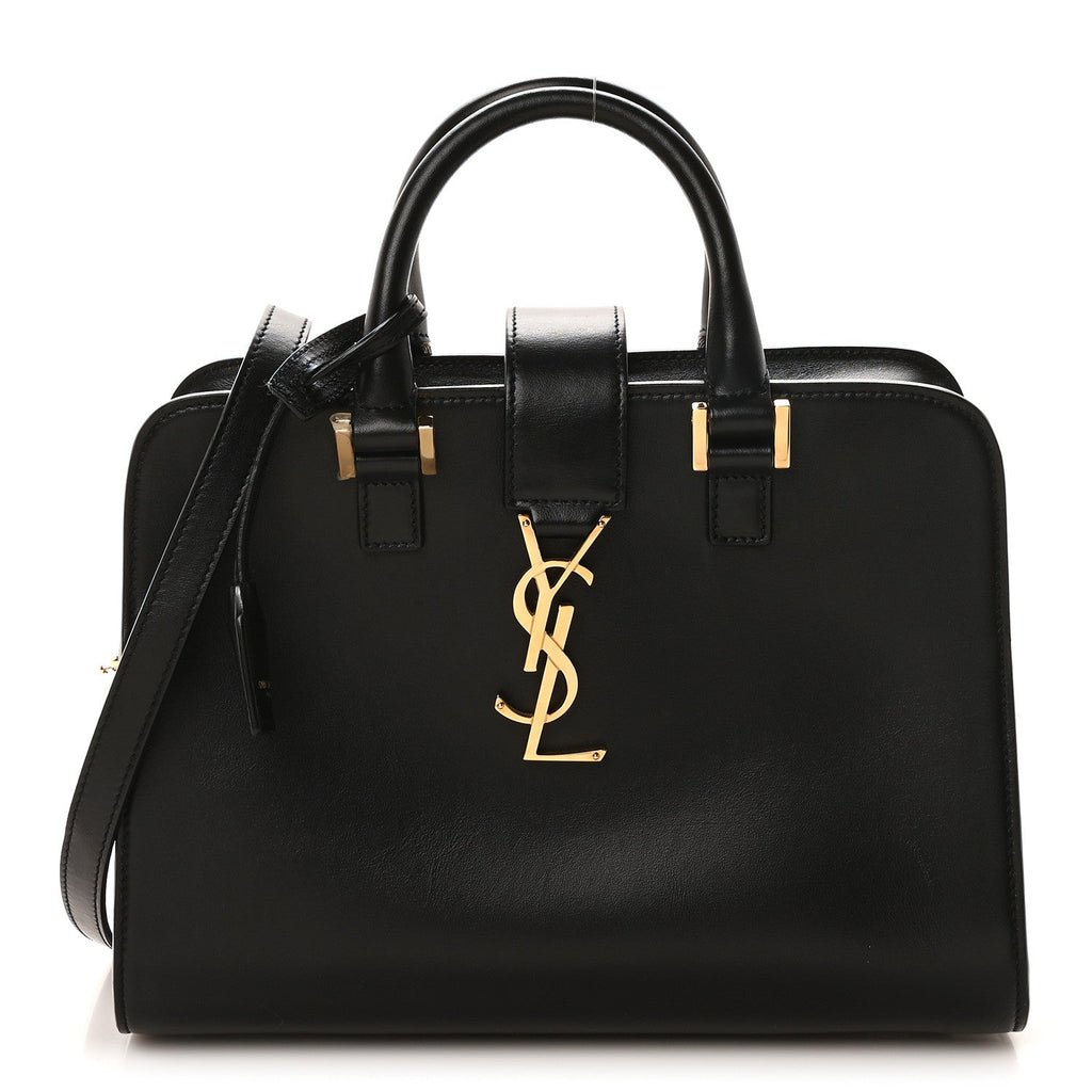 Calfskin Monogram Baby Cabas Black