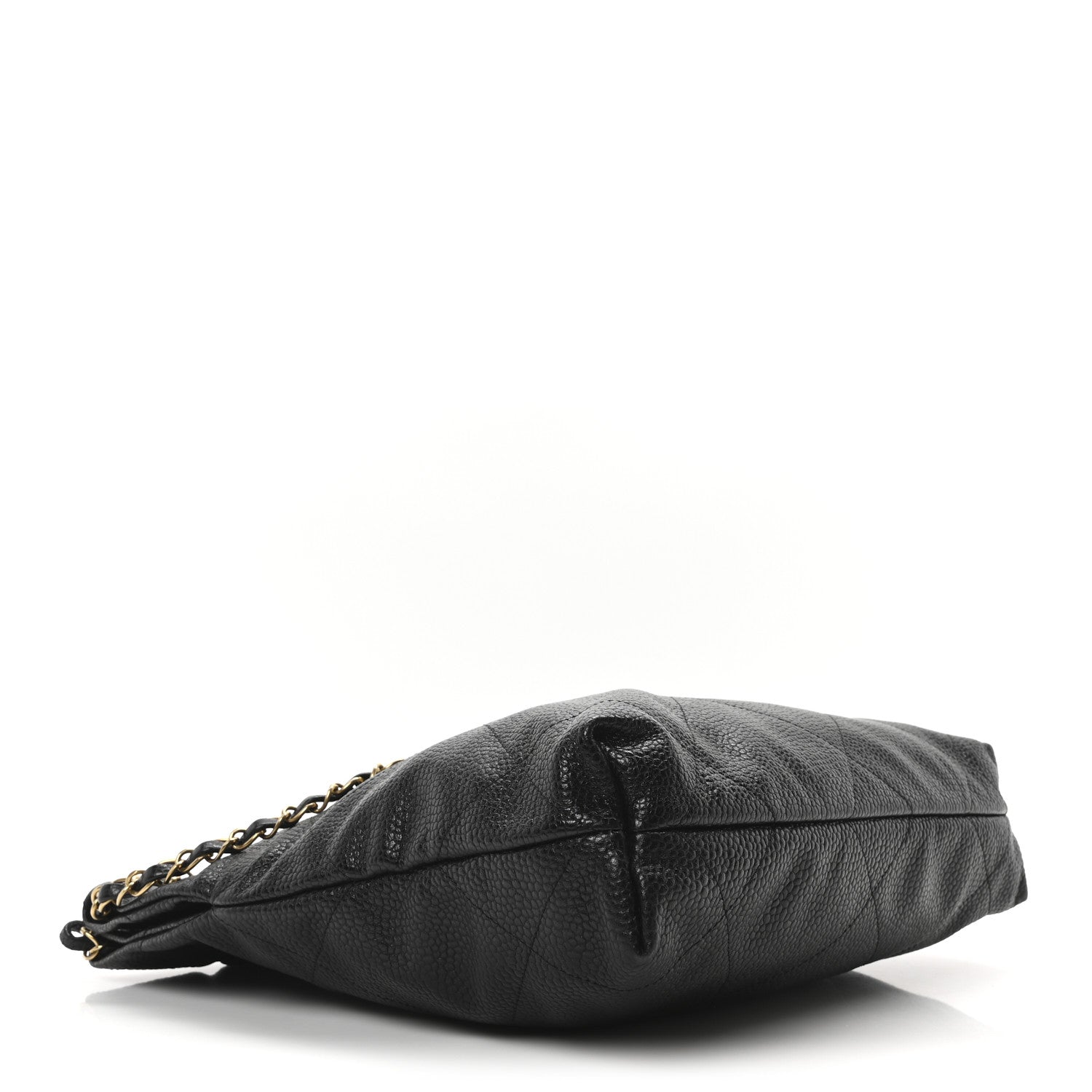 Shiny Caviar Quilted Small Chanel 22 Black