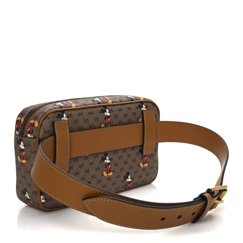 X DISNEY Mini Vintage GG Supreme Monogram Mickey Mouse Small Belt Bag 85 34 Beige Vintage Sun Oil
