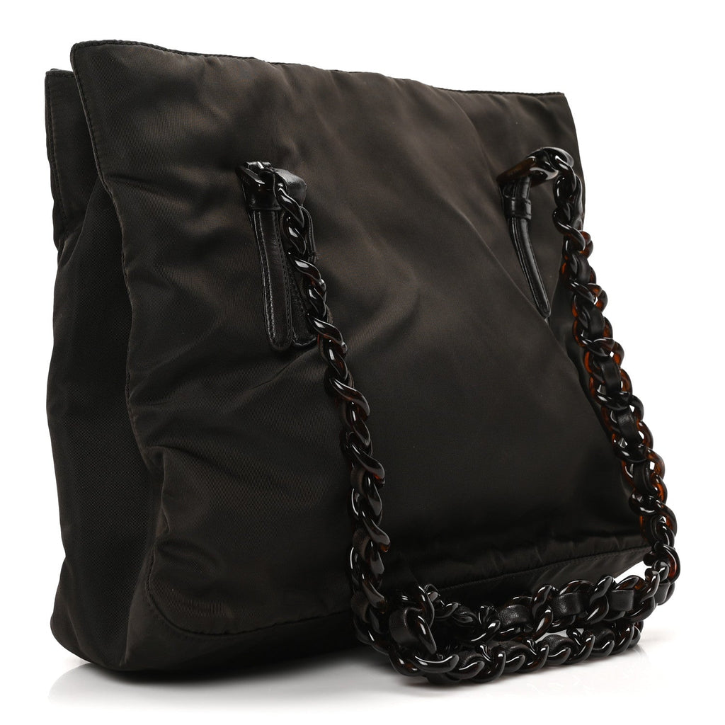 Tessuto Nylon Bacheli Shoulder Bag Ebano