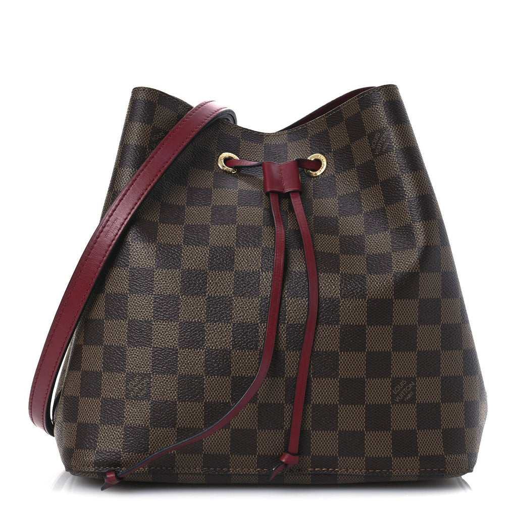 Damier Ebene Neonoe MM Cherry Berry