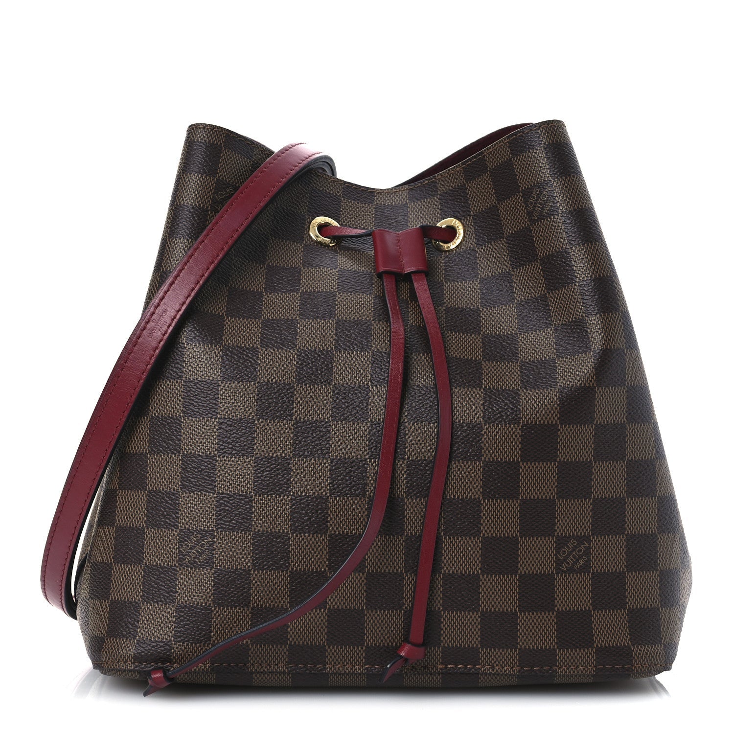 Damier Ebene Neonoe MM Cherry Berry
