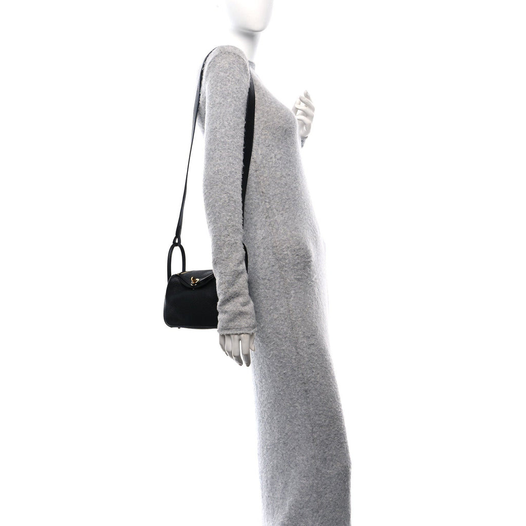 Taurillon Clemence Mini Lindy 20 Black