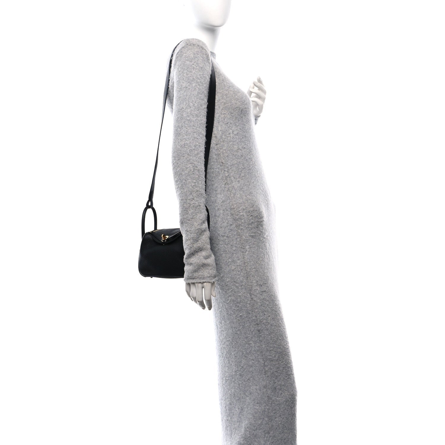 Taurillon Clemence Mini Lindy 20 Black