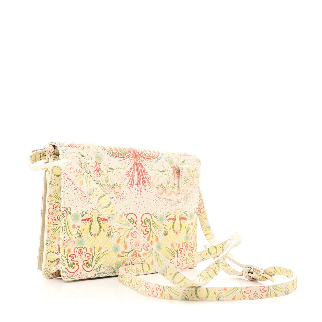 Calfskin Printed Dior In Lights Lady Dior 2-In-1 Pouch Latte Multicolor