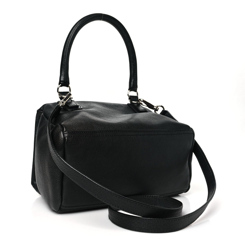 Sugar Goatskin Small Pandora Black