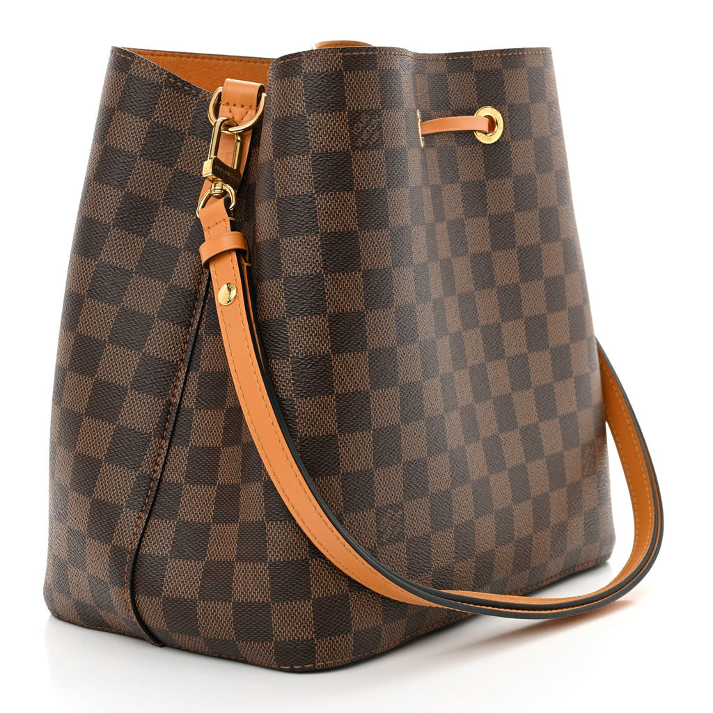 Damier Ebene Neonoe MM Safran