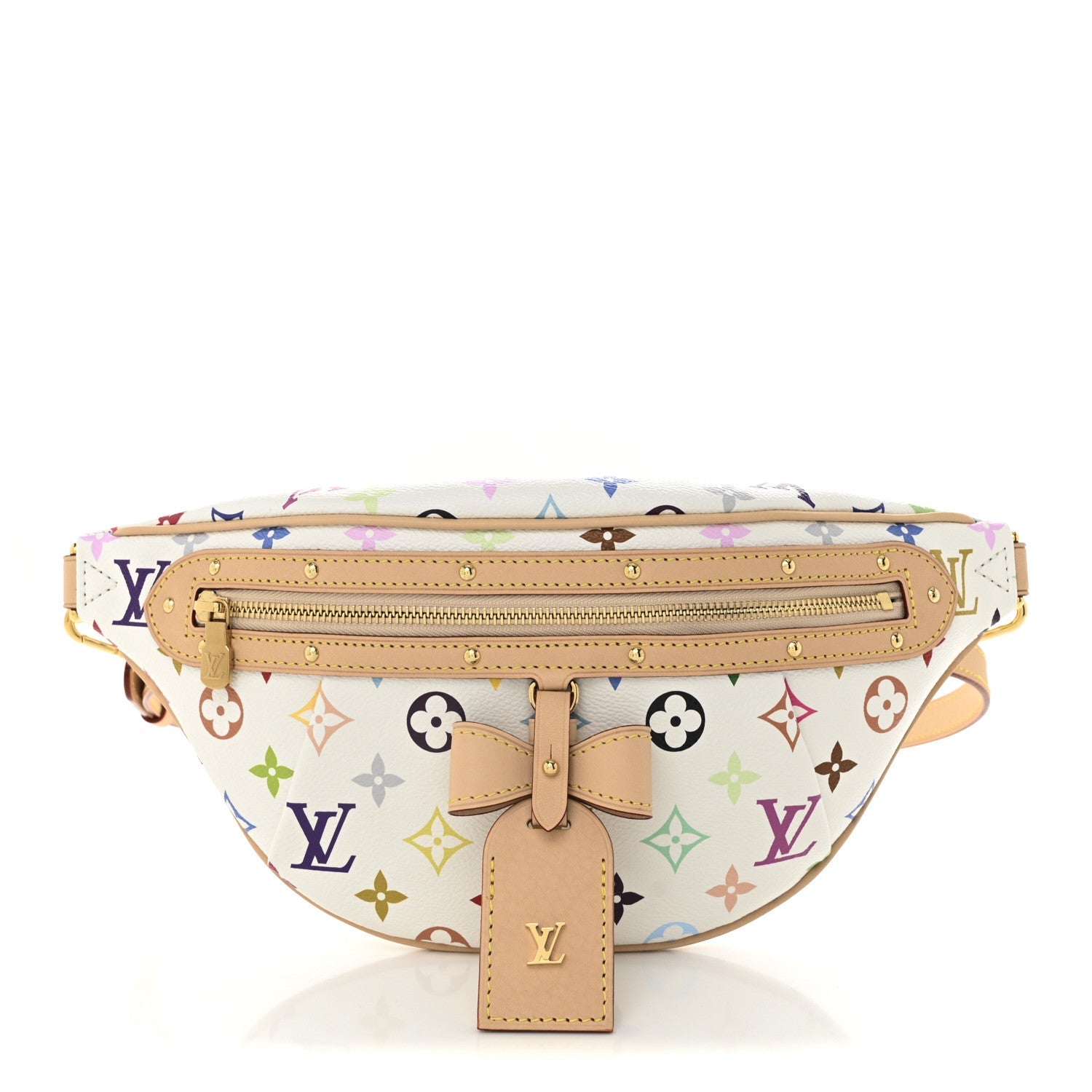 LV X TM Monogram Multicolor High Rise Bumbag White