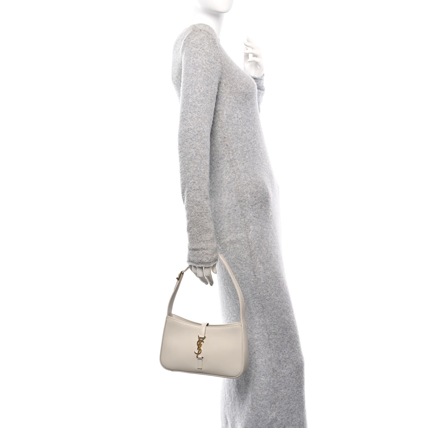 Smooth Calfskin Le 5 A 7 Hobo Blanc Vintage