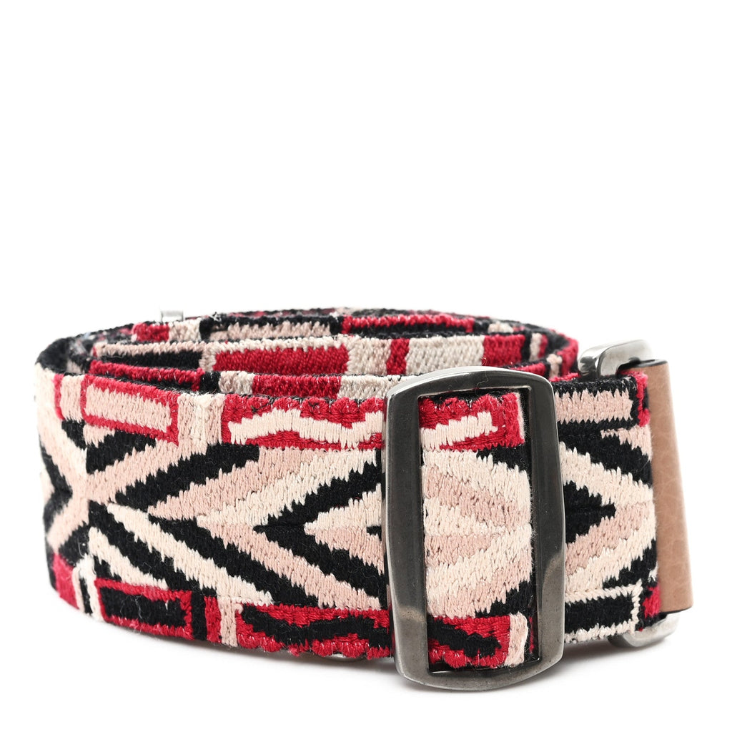 Canvas Loveblade Embroidered Rockstud Guitar Strap Multicolor