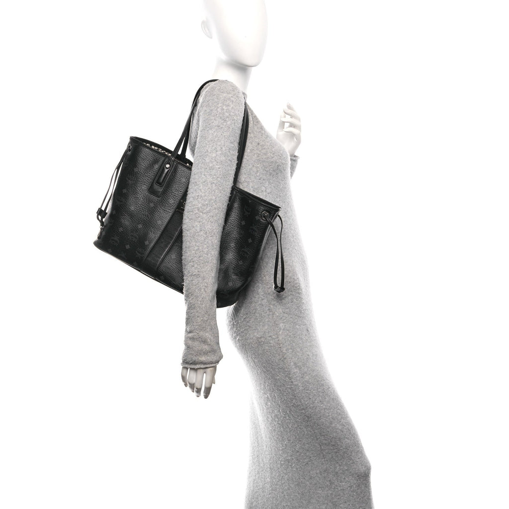 Visetos Medium Liz Reversible Shopper Tote Black