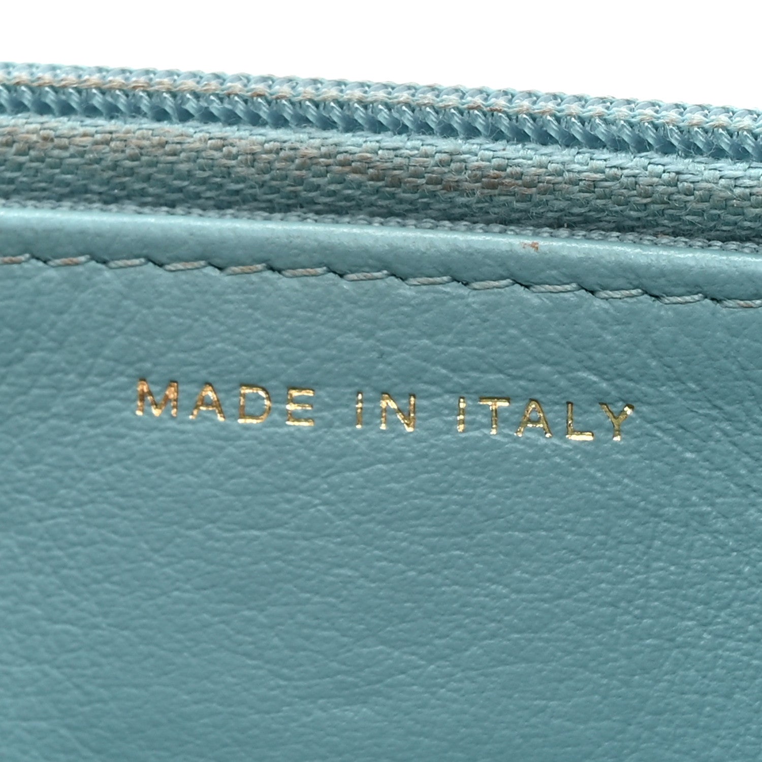 Caviar Quilted Glitter CC Roller Skate Wallet on Chain WOC Light Blue