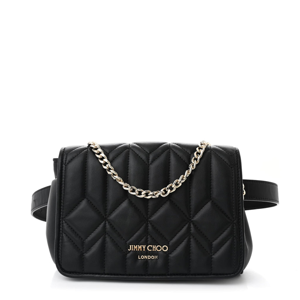 Calfskin Diondra Belt Bag Black