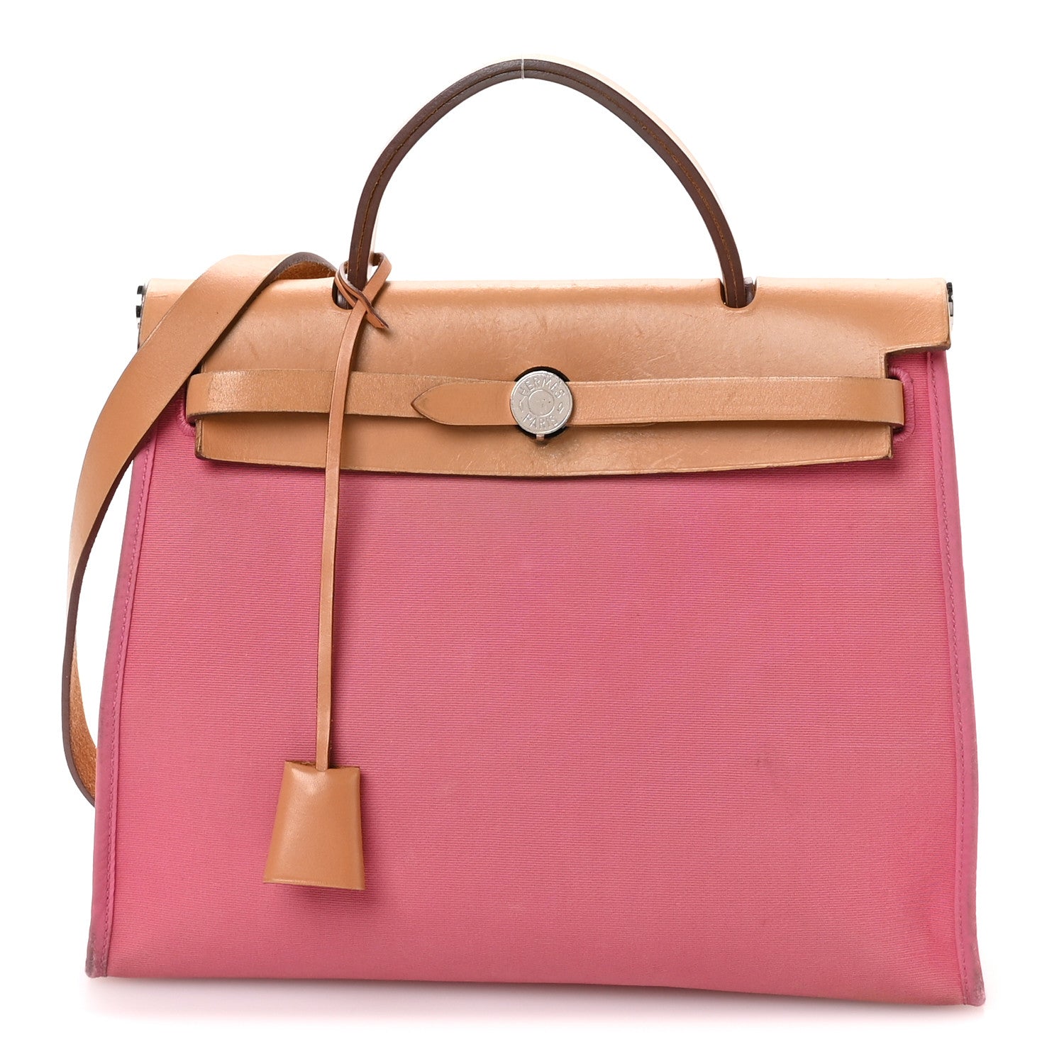 Vache Hunter Toile Herbag Zip 31 PM Rose Lipstick Natural
