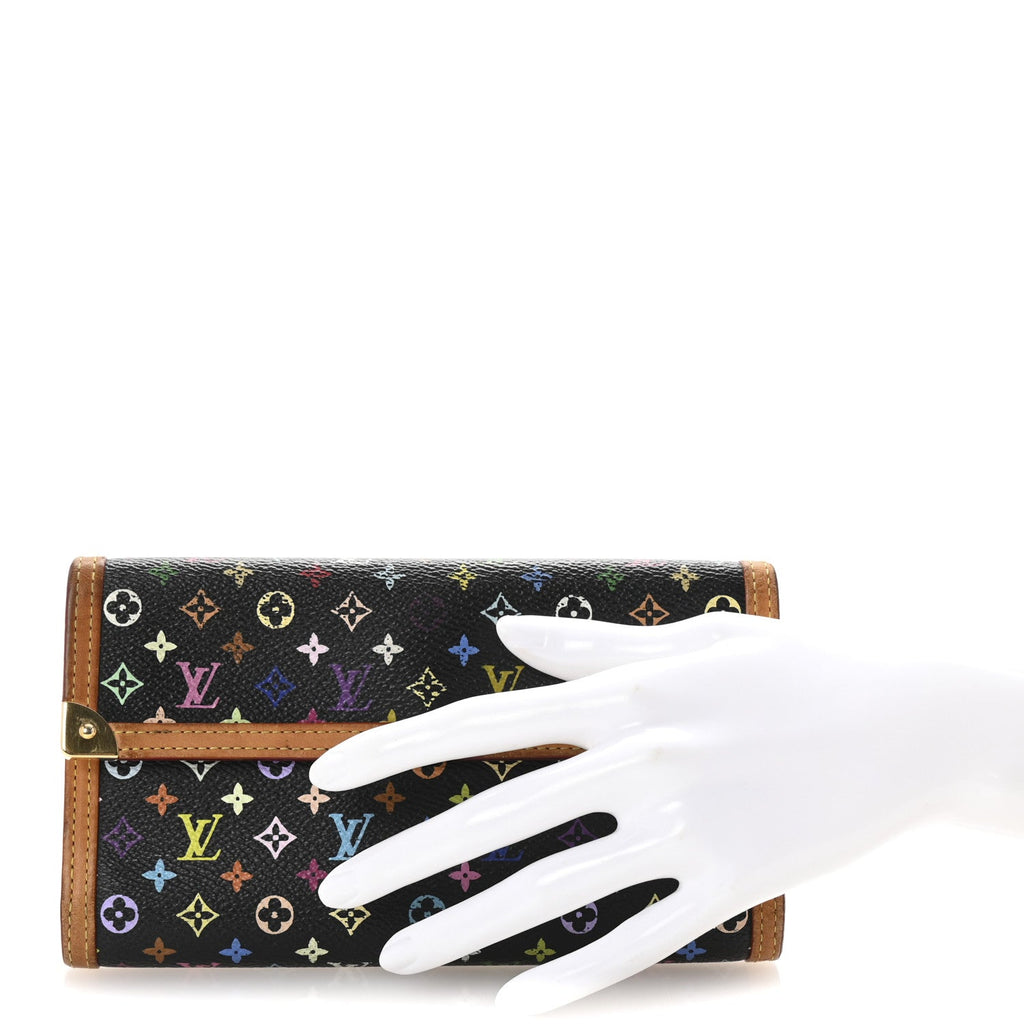 Monogram Multicolor Porte Tresor International Wallet Black
