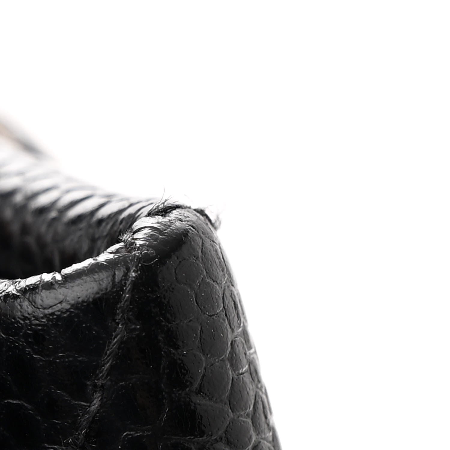 Caviar Quilted Small Shopping Tote Black