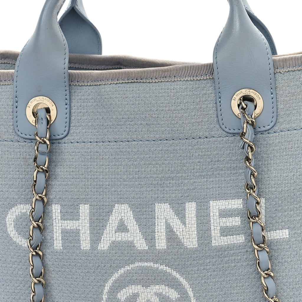 Mixed Fibers Small Deauville Tote Light Blue