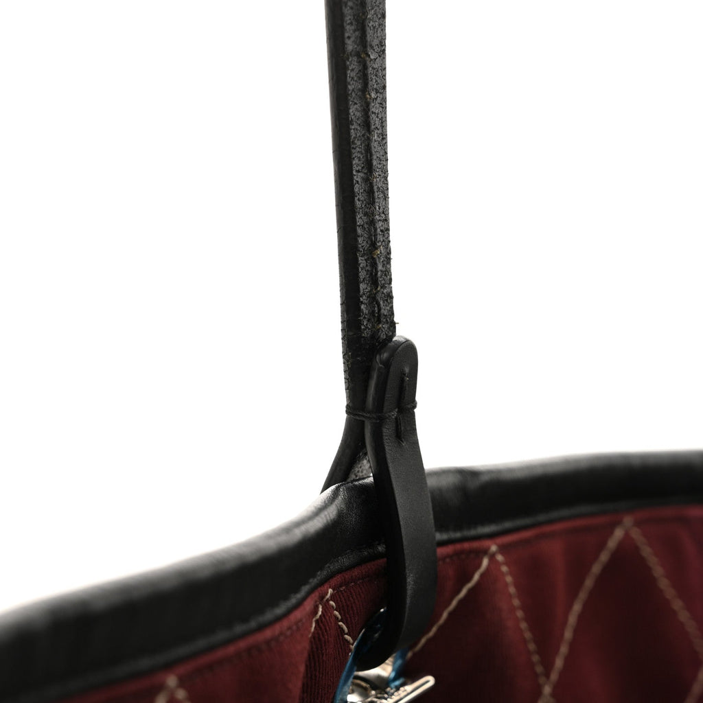 Grained Calfskin Large Fever Shopping Tote Beige