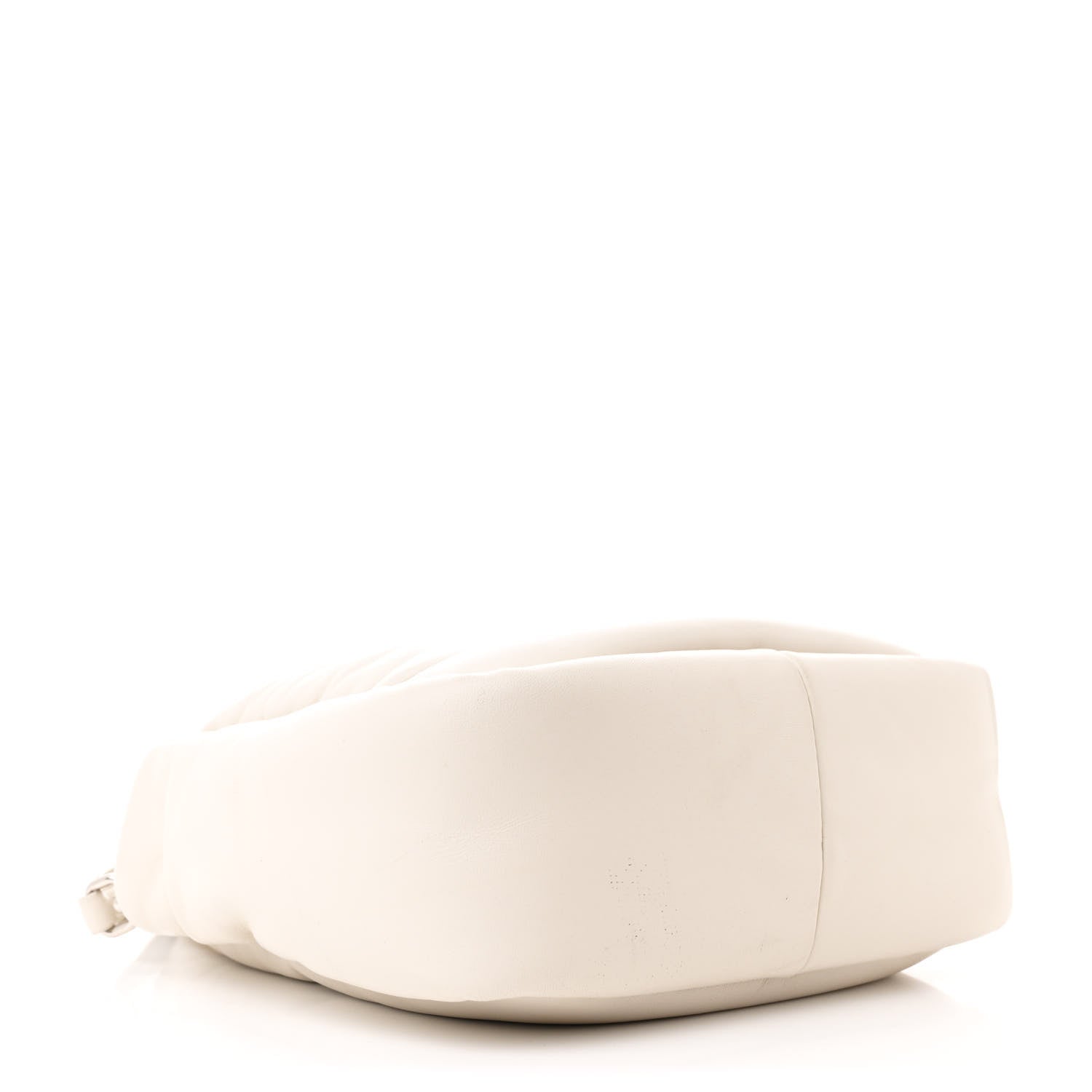 Nappa Soft Padded Small Double Handled Shoulder Bag White