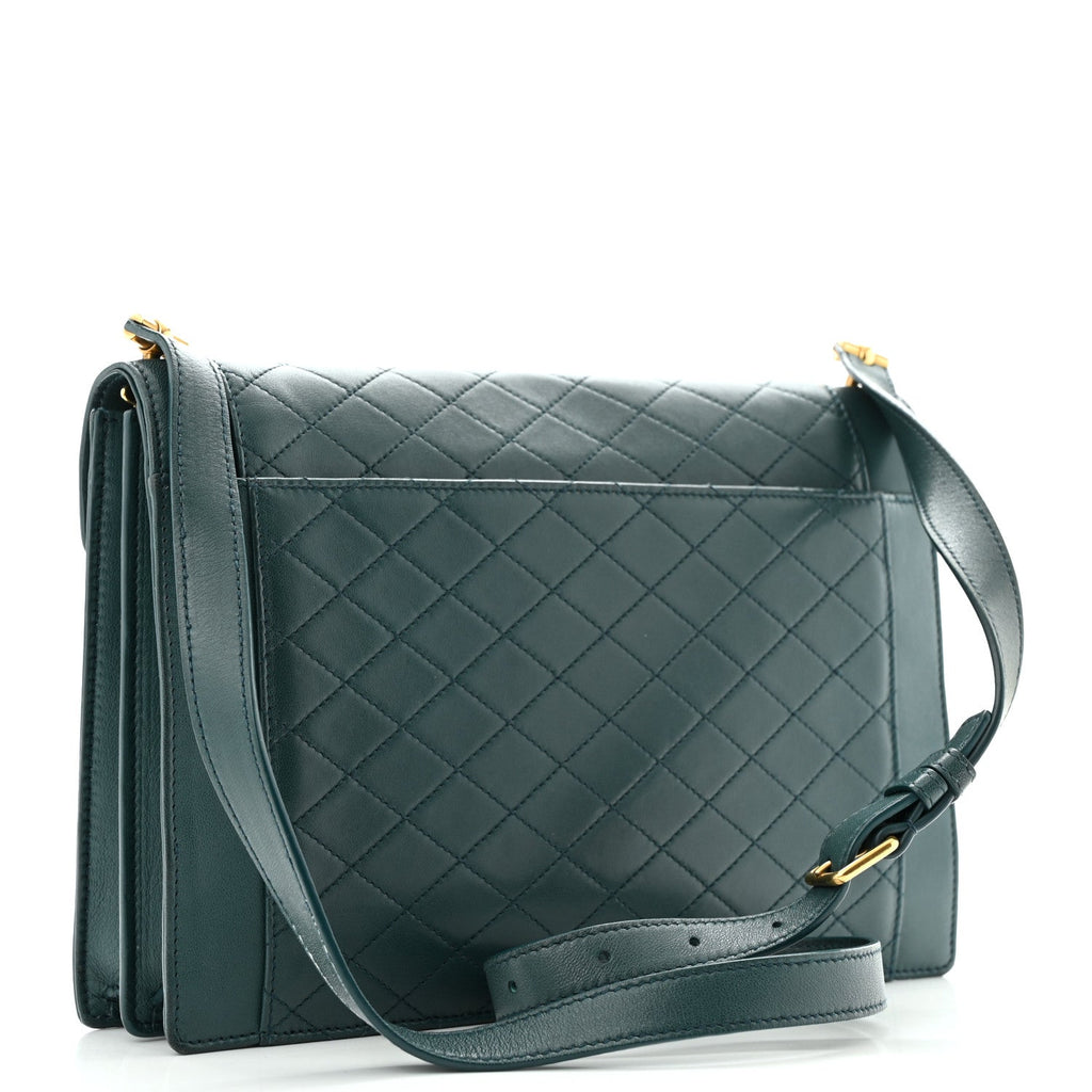 Lambskin Quilted Mini Gaby Satchel Sea Turquoise