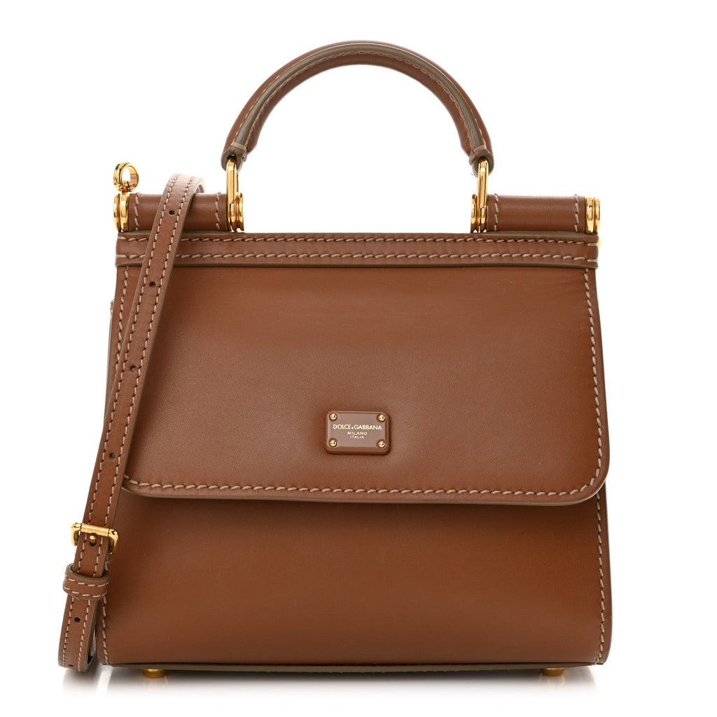 Vitello Morbido Mini Sicily 58 Bag Tan