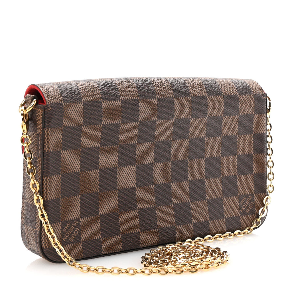 Damier Ebene Pochette Felicie Chain Wallet
