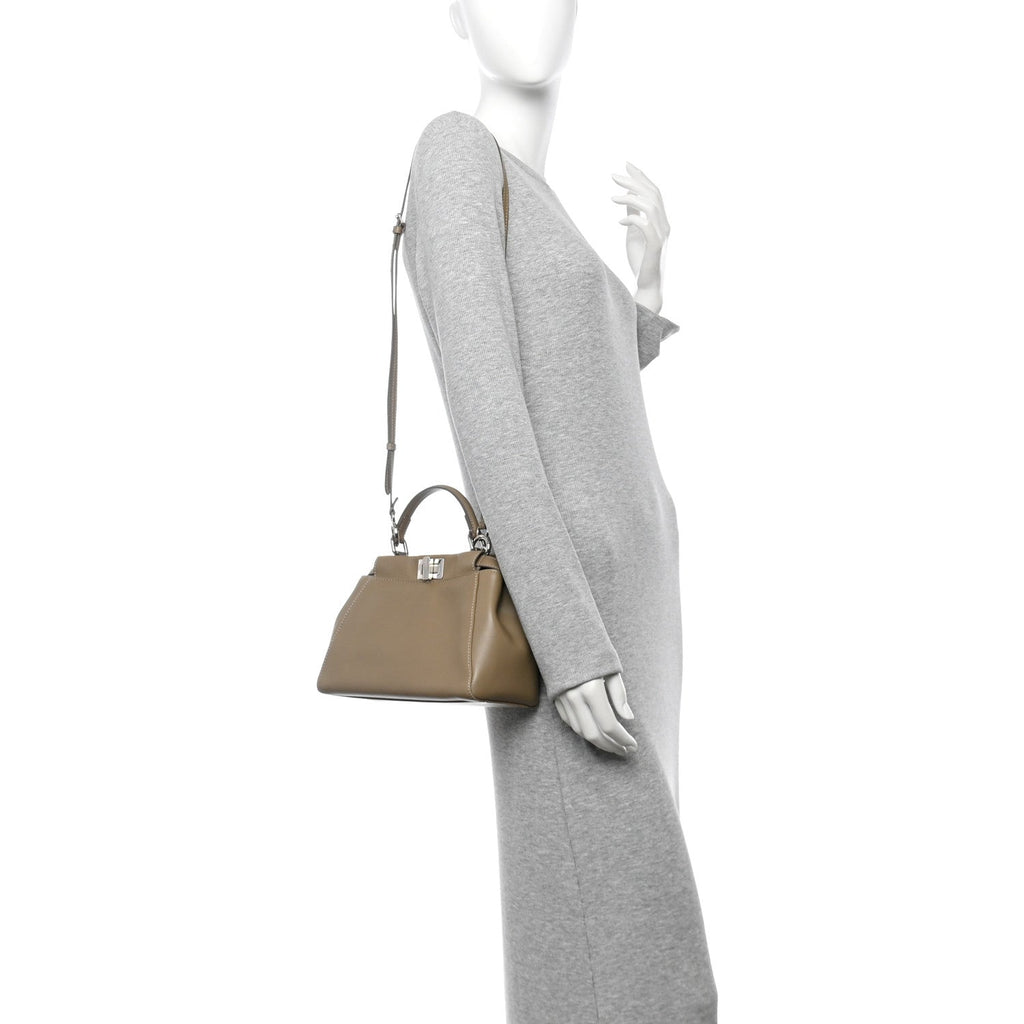 Nappa Mini Peekaboo Iconic Satchel Tortora