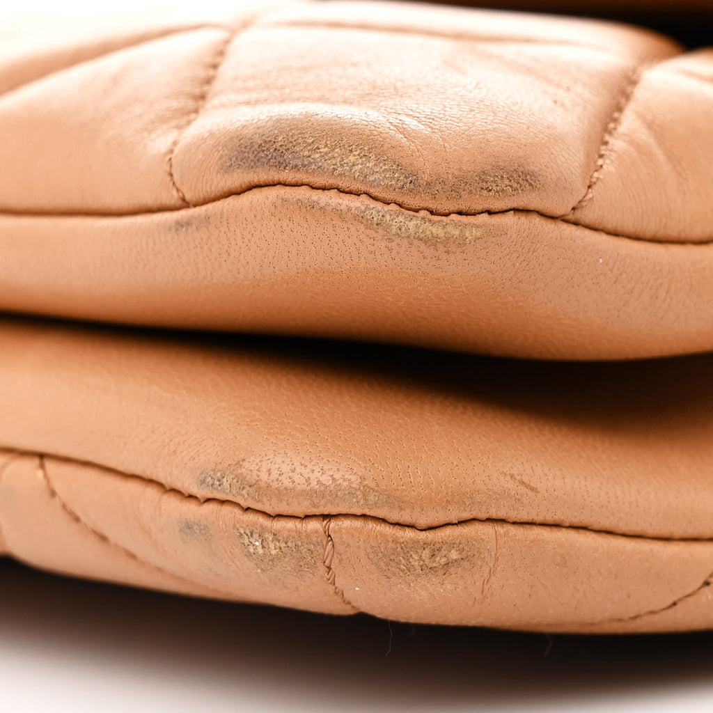 Lambskin Quilted Medium Trendy CC Flap Beige
