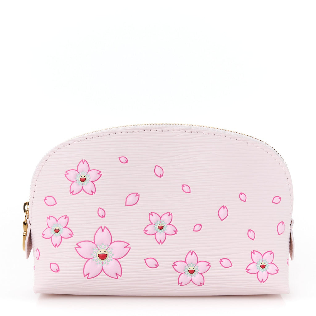 LV X TM Epi Cherry Blossom Cosmetic Pouch Pink