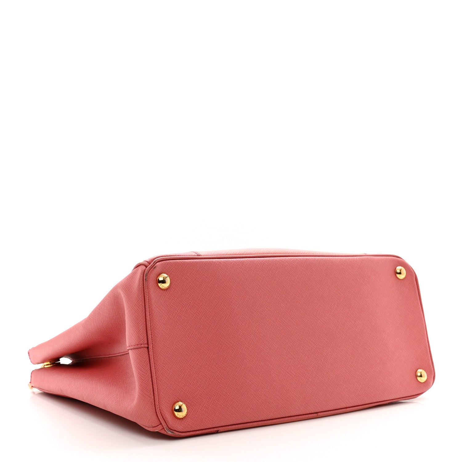 Saffiano Lux Colorblock Medium Galleria Double Zip Tote Peonia