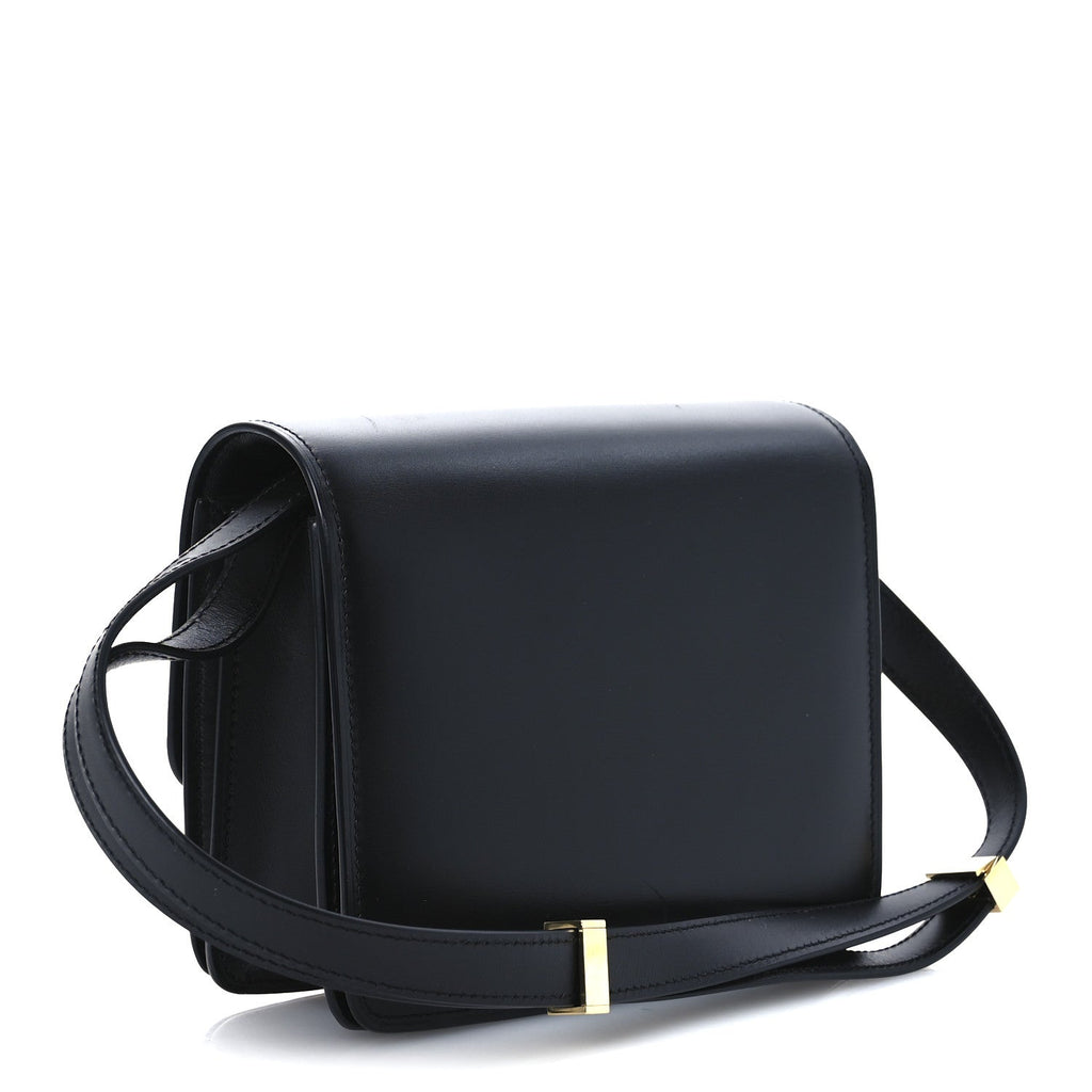 Box Calfskin Small Classic Box Flap Bag Black