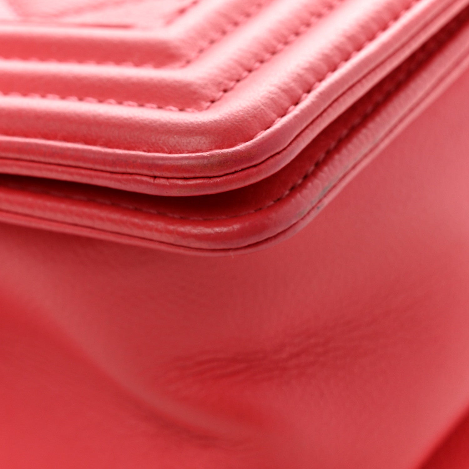 Caviar Quilted Small Boy Flap Pink