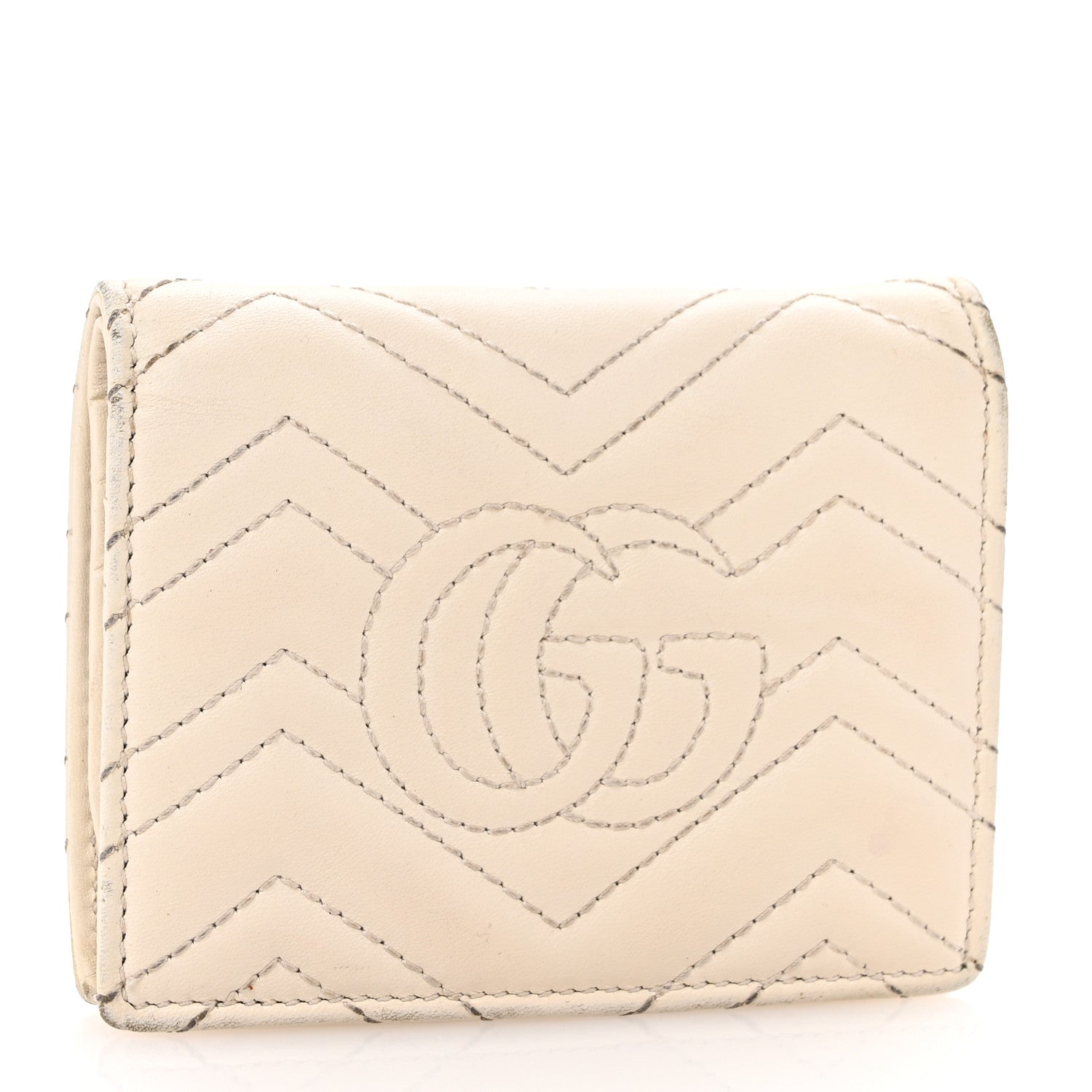 Calfskin Matelasse GG Marmont  Case White
