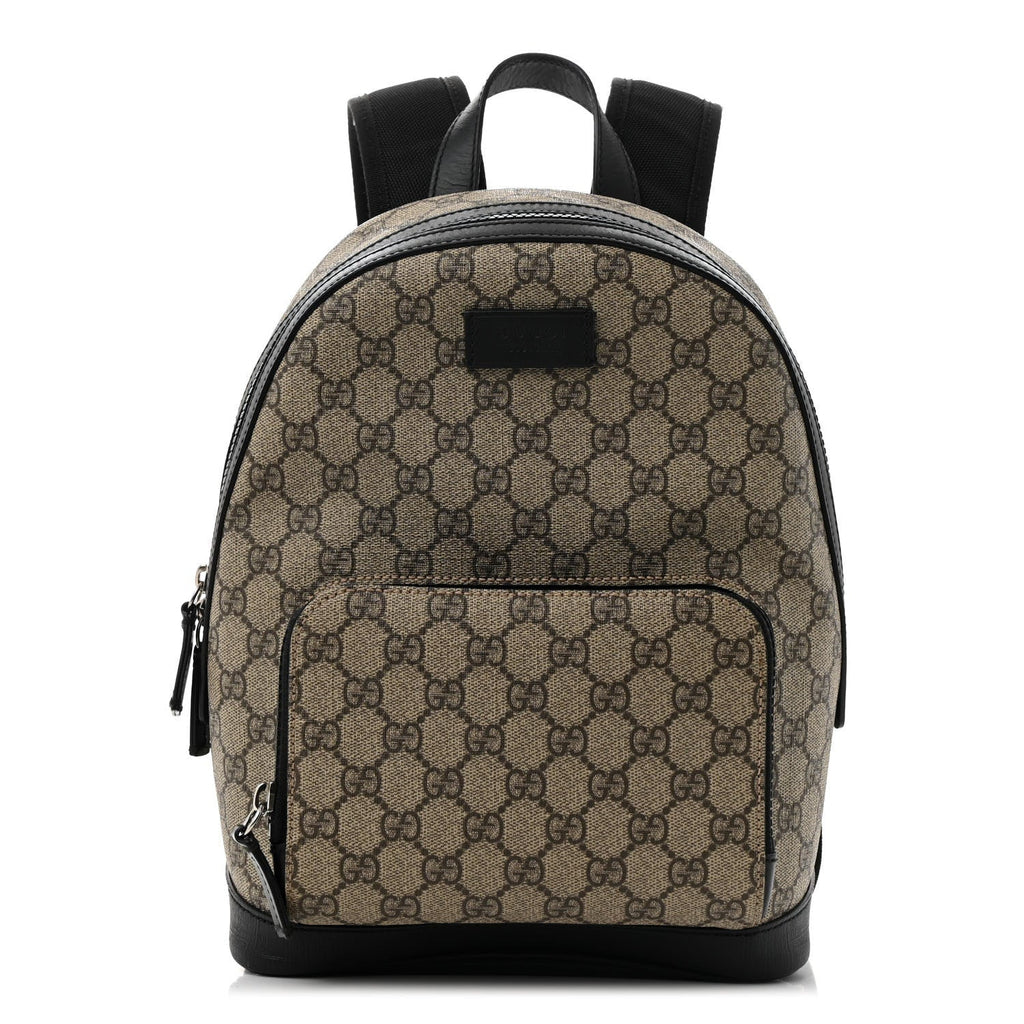 GG Supreme Monogram Small Eden Day Backpack Black