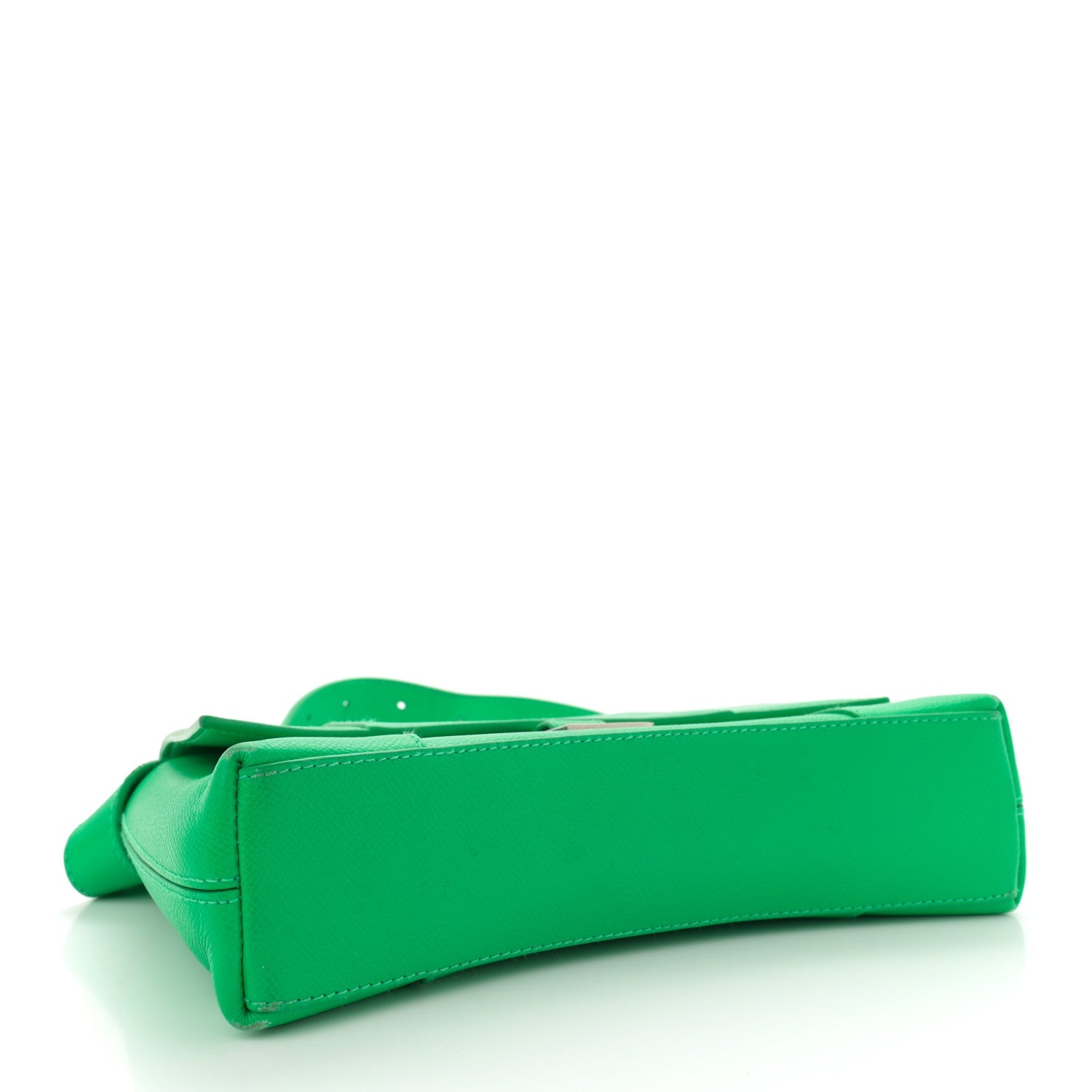 Grained Calfskin XS Downtown Shoulder Bag Vivid Green