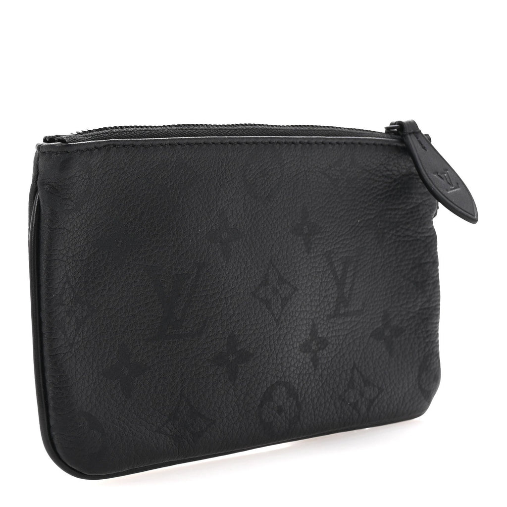 Calfskin Monogram Speedy P9 Bandouliere 30 Pochette Ultra Black