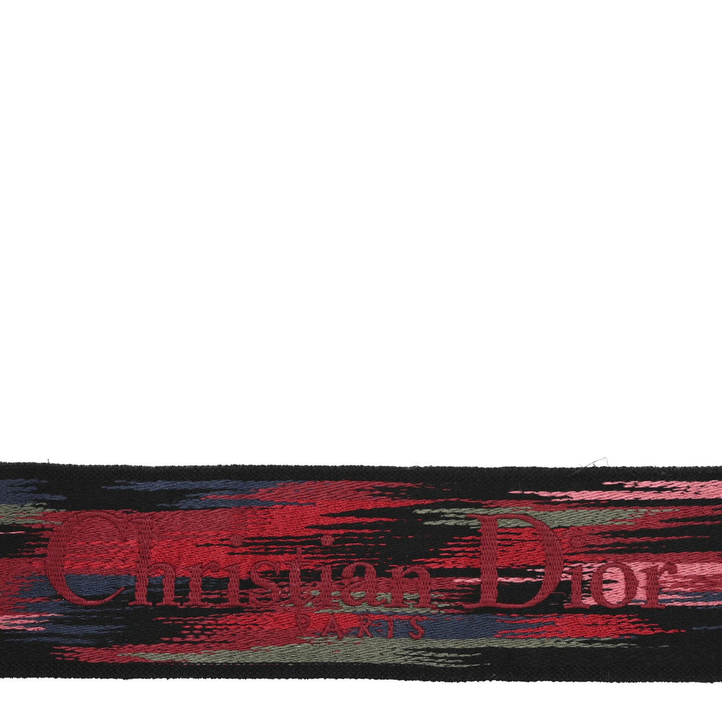 Lambskin Canvas Embroidered Floral Shoulder Strap Multicolor