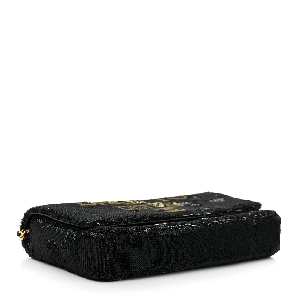 Sequin Paris Cosmopolite Dare To Disturb Flap Black Gold