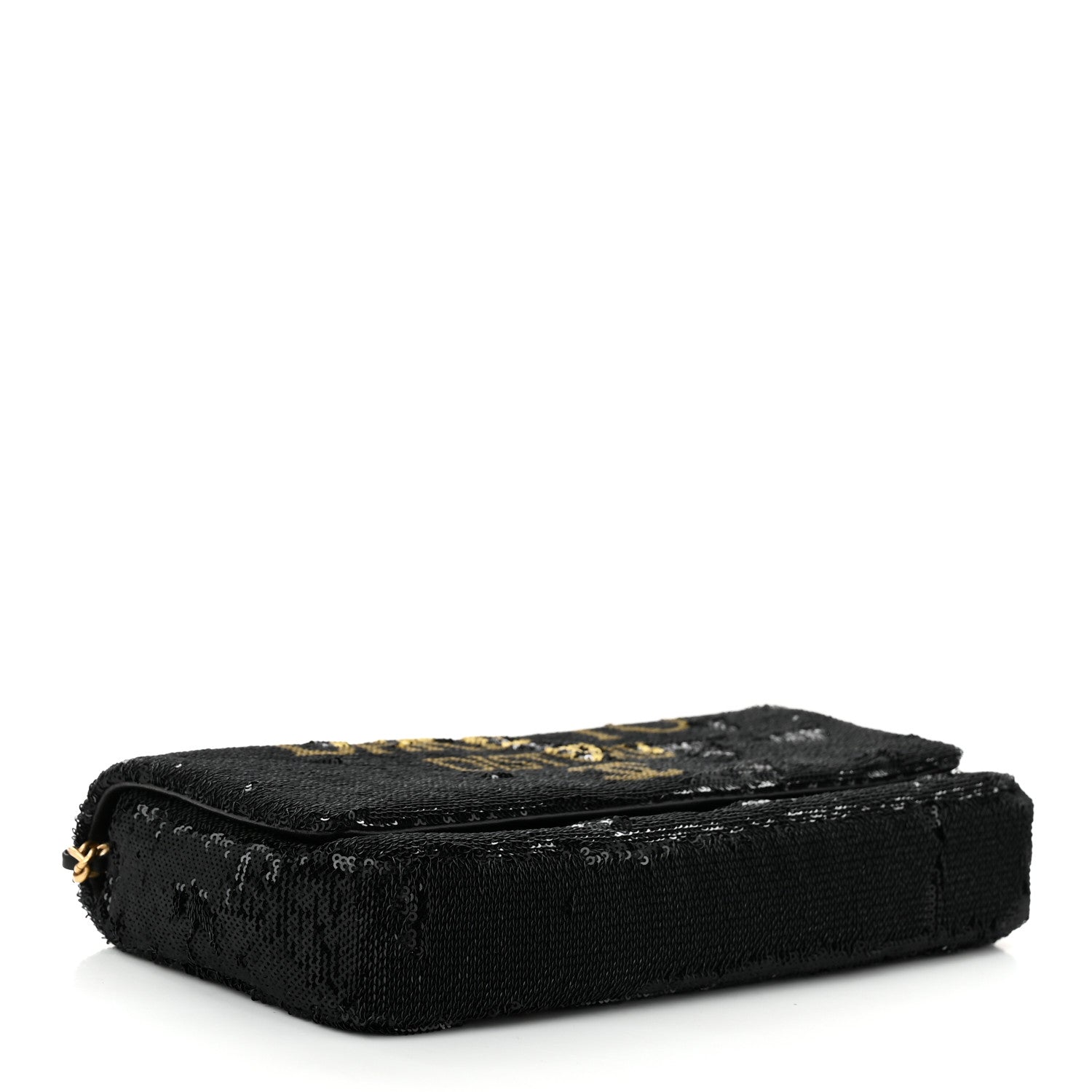Sequin Paris Cosmopolite Dare To Disturb Flap Black Gold