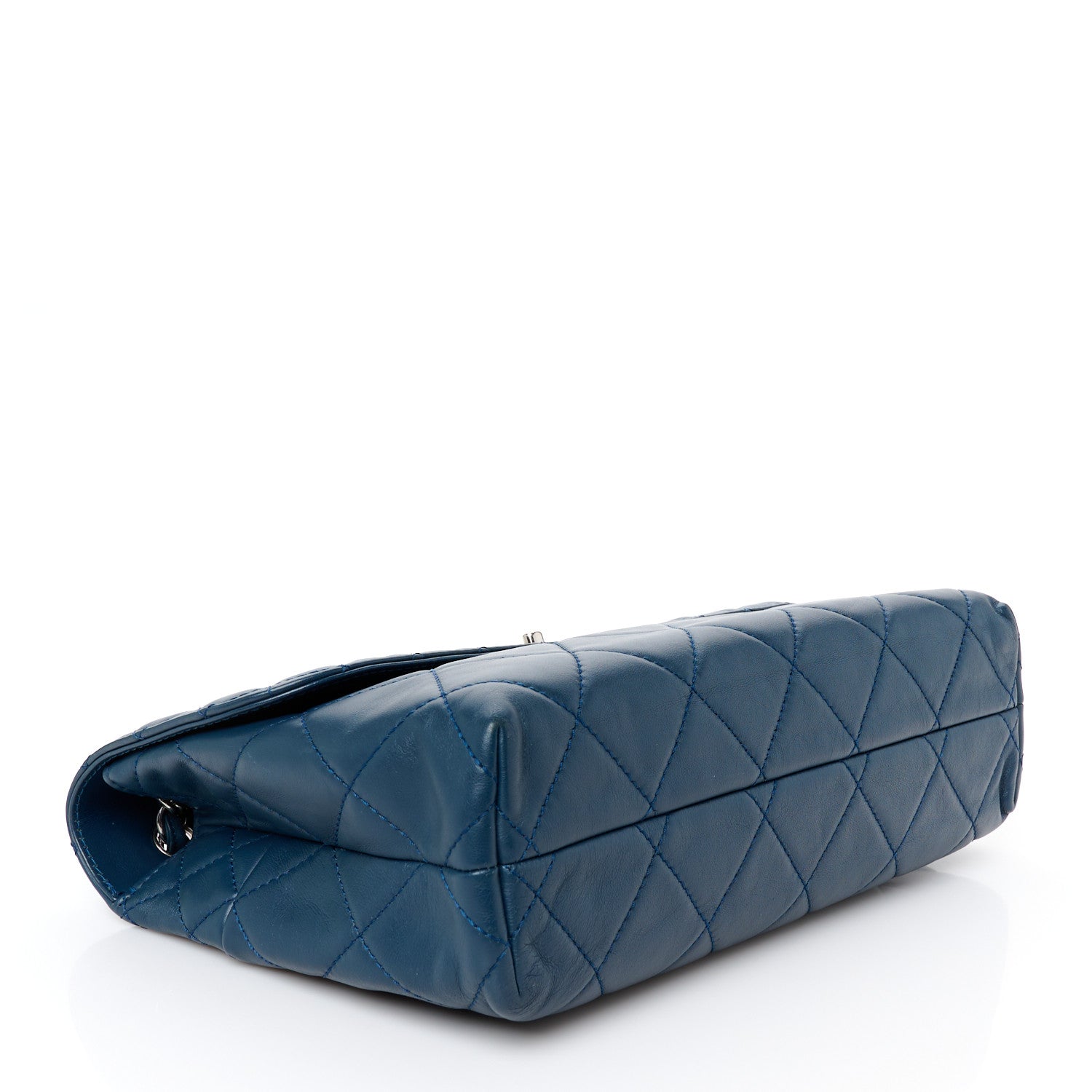 Calfskin Quilted In the Business Flap Dark Navy Blue